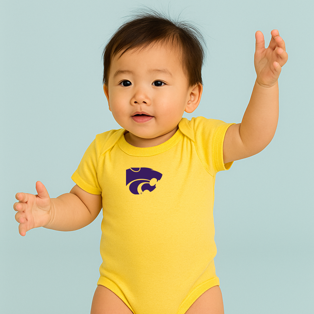 Kansas State Wildcats Logo Baby Romper Onesie