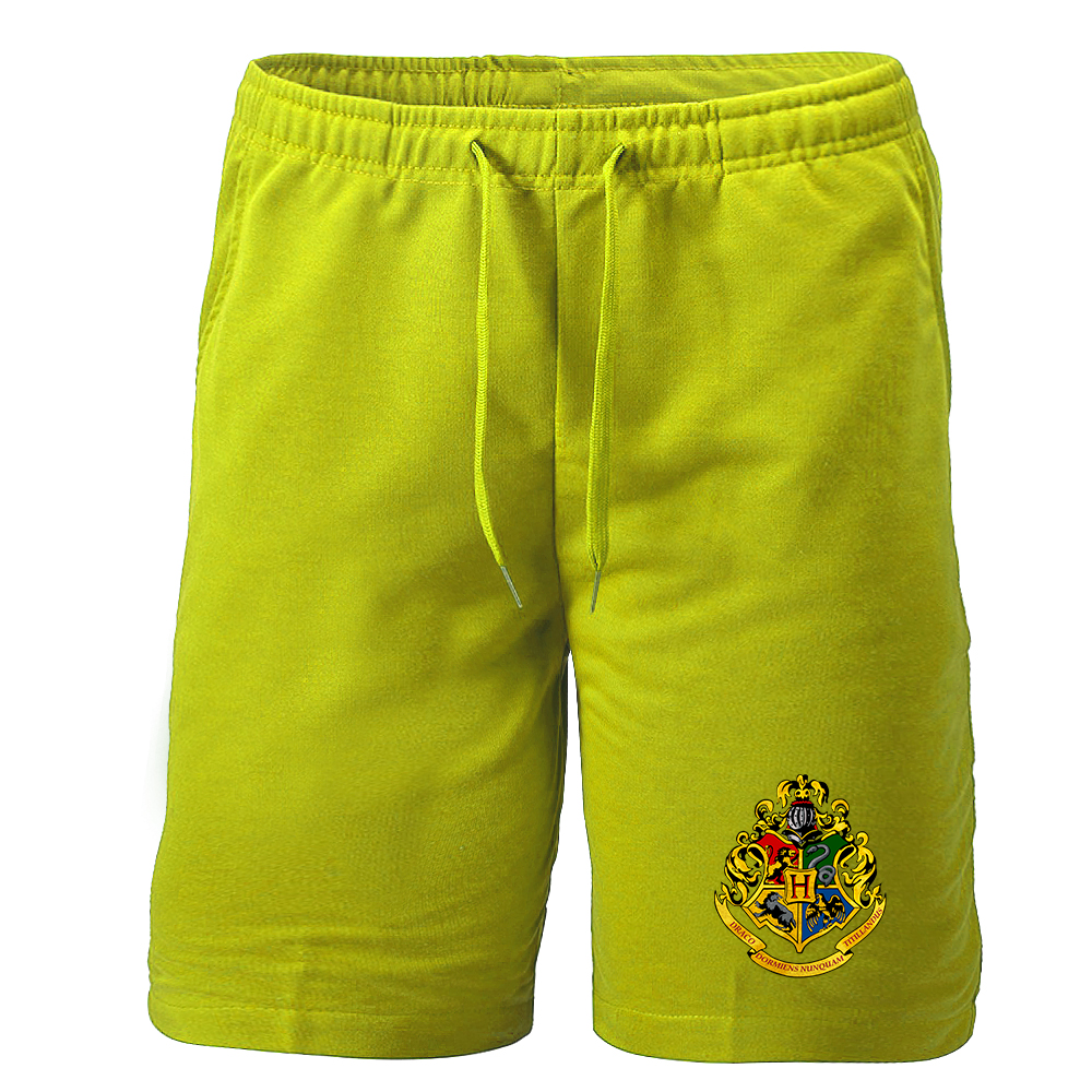 Men's Hogwarts Emblem Harry Potter Movie Athletic Fleece Shorts