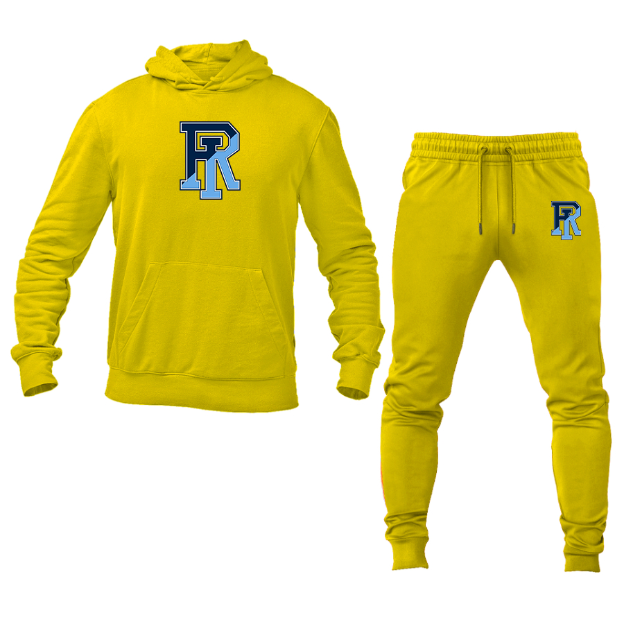 Men's Rhode Island Rams Logo Hoodie Joggers Set