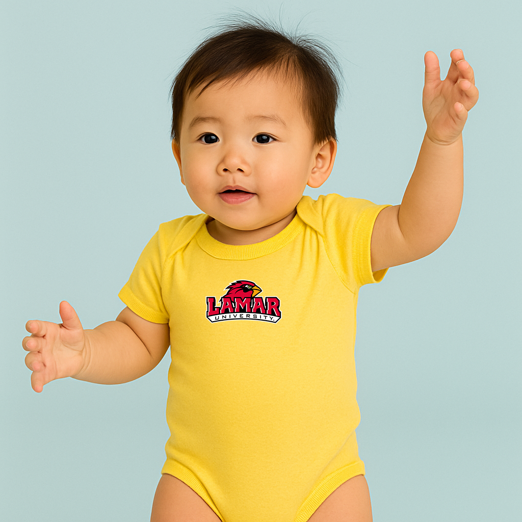 Lamar Cardinals Logo Baby Romper Onesie