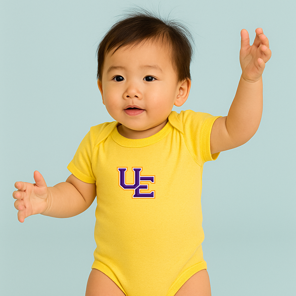 Evansville Purple Aces Logo Baby Romper Onesie
