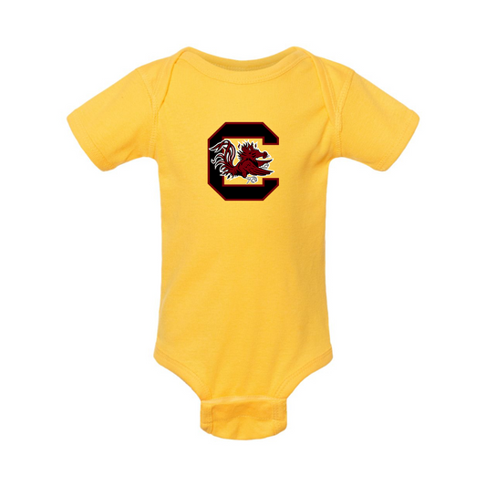 South Carolina Gamecocks Logo Rabbit Skins Infant Baby Rib Bodysuit
