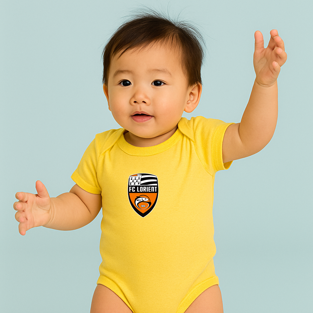 FC Lorient Soccer Logo Baby Romper Onesie