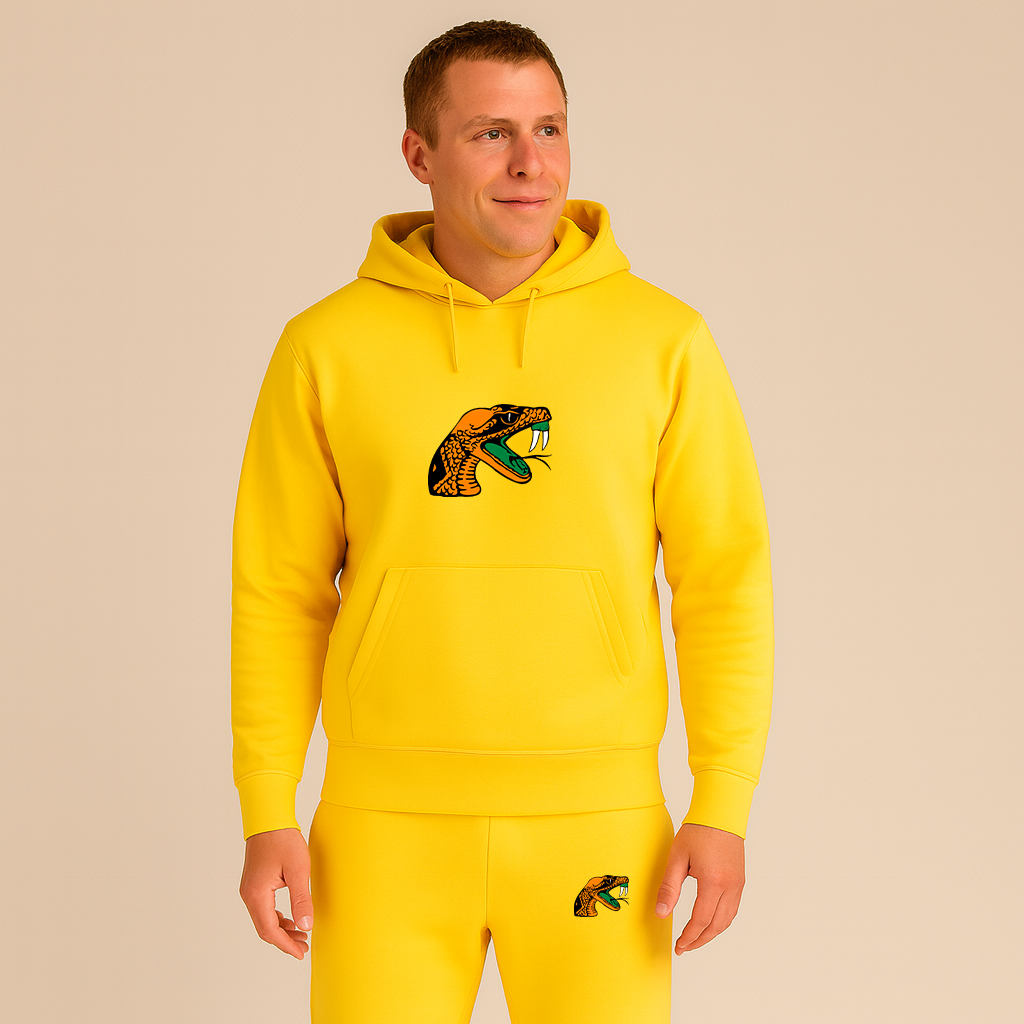 Men's Florida AM Rattlers Logo Hoodie Joggers Set