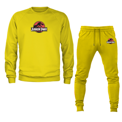 Men's Jurassic Park Movie Crewneck Sweatshirt Joggers Suit