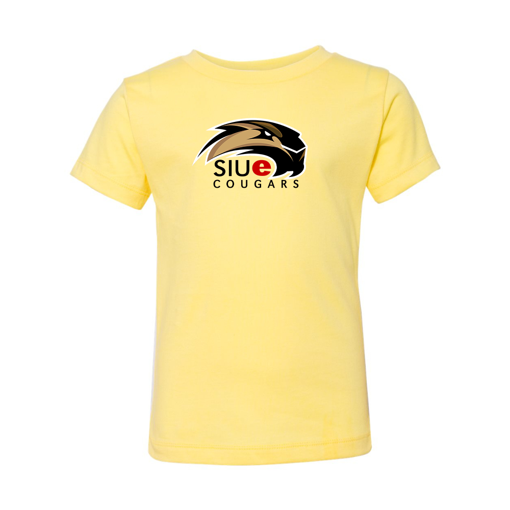 SIU Edwardsville Cougars Logo BELLA  CANVAS Toddler Jersey Tee