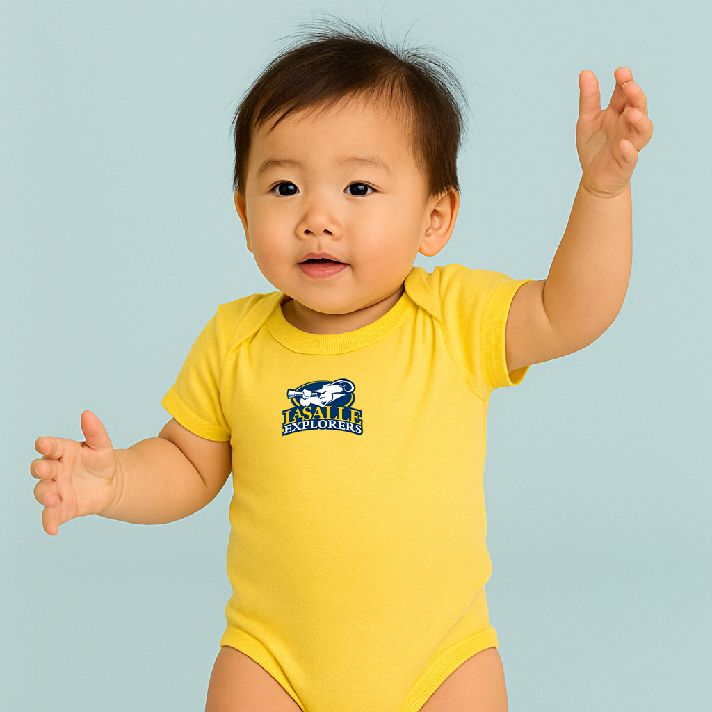 La Salle Explorers Logo Baby Romper Onesie